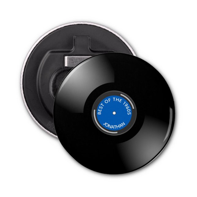 Décapsuleur Bouteille de conception d'album vinyle (Devant)