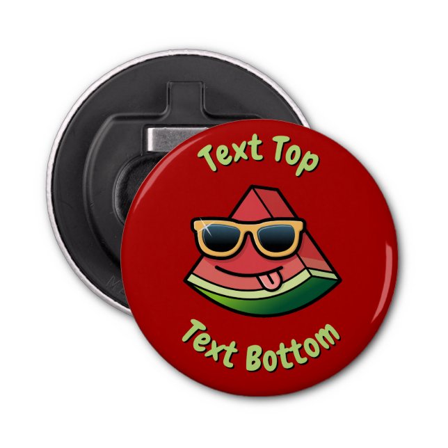 Décapsuleur Bouteille de dessin de pastèque (Devant)