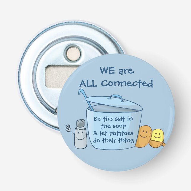 Décapsuleur Bouteille de pomme de terre salée (Devant)