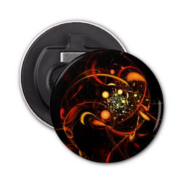 Décapsuleur Bouton d'art Abstrait (Devant)