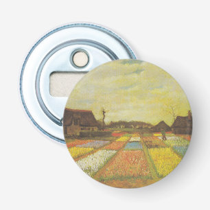 Décapsuleur Bouton Van Gogh Tulip Fields Bottle Opener Cadeau