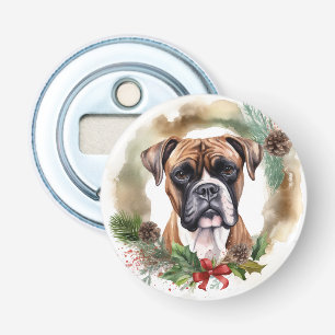 Décapsuleur Boxer Christmas Wreath Festive Pup
