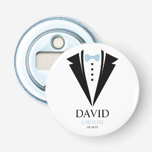Décapsuleur Bright Bow Cravate Tuxedo "Groom" Personnalisé