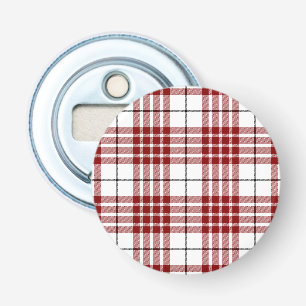 Décapsuleur Buchanan tartan rouge blanc plaid