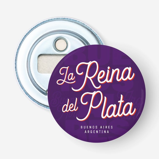 Décapsuleur Buenos Aires "La Reina del Plata" typography Art   (Devant)