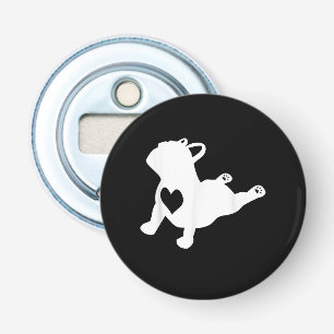 Décapsuleur Bulldog Yoga Pose Love Heart Workout