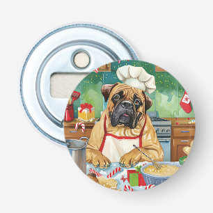Décapsuleur Bullmastiff Fête Baking : Noël festif