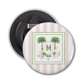 Décapsuleur Cabana Stripes Palm Beach Monogram Crest