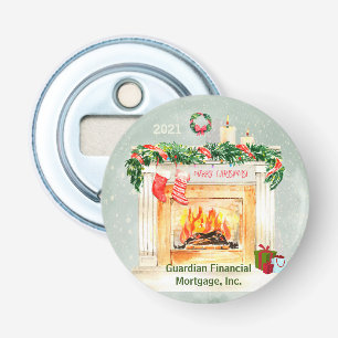 Décapsuleur Cadeau d'affaires scène de Noël Effet boule à neig