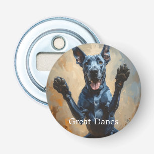 Décapsuleur Cadeau de chien arlequin avec photo et texte perso