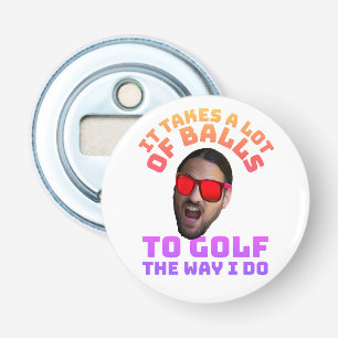 Décapsuleur Cadeau Personnalisé Visage Citation Drôle de Golf 