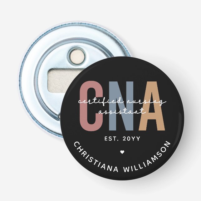 Décapsuleur Cadeaux de l'adjoint infirmier certifié rétro de l (Devant)