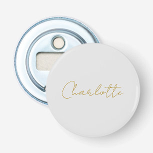 Décapsuleur Calligraphie or couleur gris Personnalisé Edition 