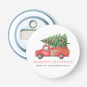 Décapsuleur Camion de pompiers de Noël moderne personnalisé 