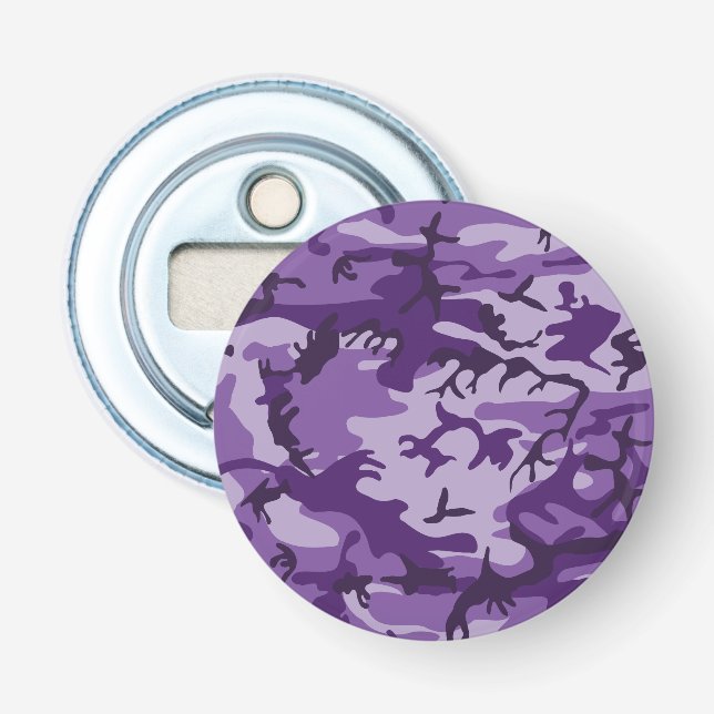 Décapsuleur Camouflage Violet, Militaire, Armée (Devant)