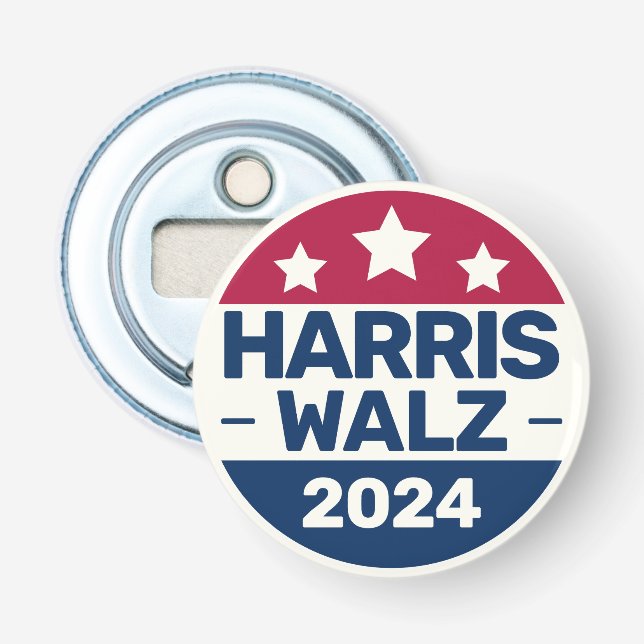 Décapsuleur Campagne Kamala Harris Tim Walz 2024 Président (Devant)