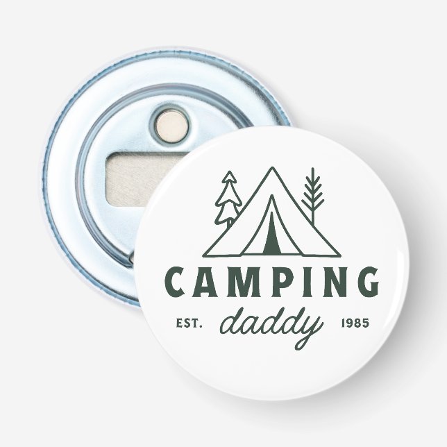 Décapsuleur Camping daddy dad camper father green (Devant)