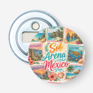 Décapsuleur Cancun Soleil Sable Mexique Plages Tropicales Beau