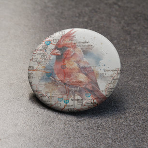 Décapsuleur Cardinal sur Virginia Road Map