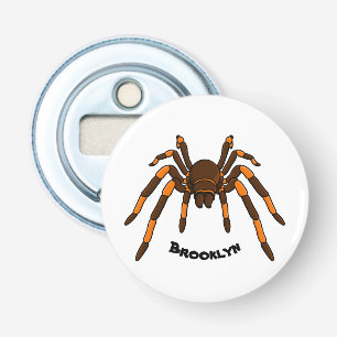 Décapsuleur Caricature déplaisante de tarantule brun et orange