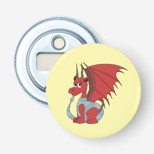 Décapsuleur Caricature Dragon Rouge