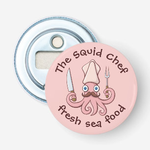 Décapsuleur Caricature du chef calmar