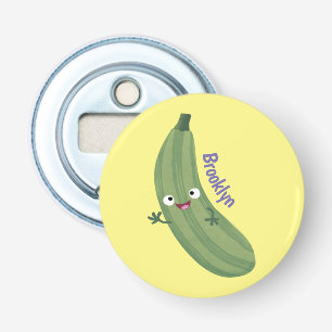 Décapsuleur Caricature joyeux de courgettes mignonnes