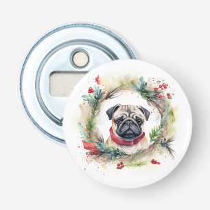 Décapsuleur Carlin Noël Wreath Festive Pup
