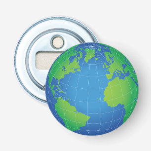 Décapsuleur Carte de globe du monde