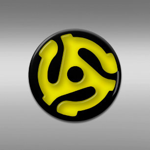 Décapsuleur Carte d'enregistrement Jaune 45 tr/min