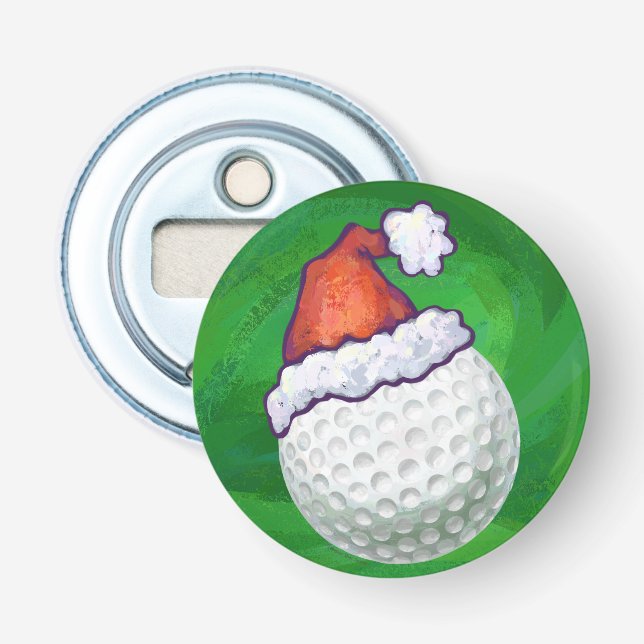 Décapsuleur Casquettes de Noël à la balle de golf (Devant)