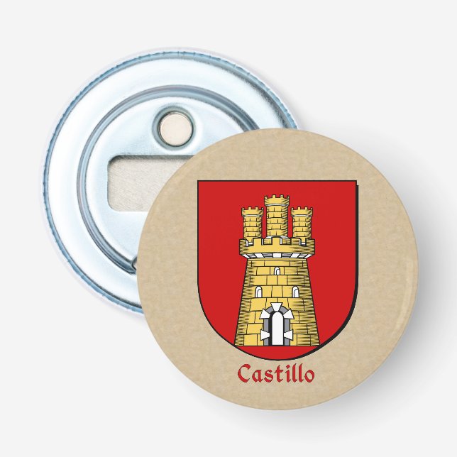 Décapsuleur Castillo Armoiries héraldiques sur le parchemin (Devant)