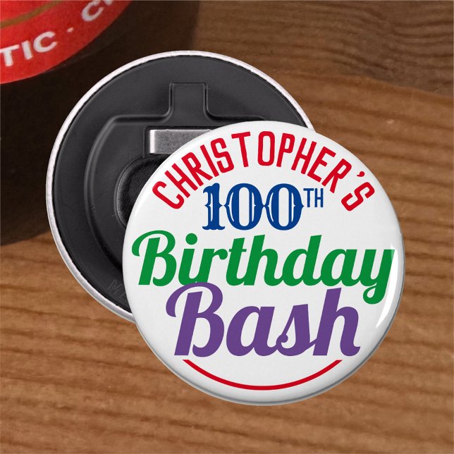 Décapsuleur Célébration de l'âge 100e anniversaire (Créateur téléchargé)