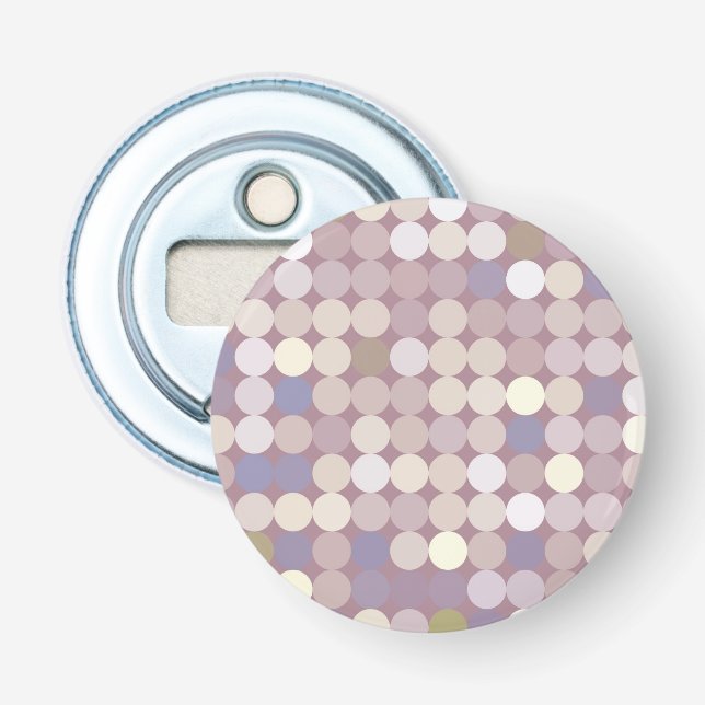 Décapsuleur Cercles de tissu motif abstrait (Devant)