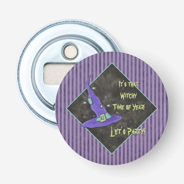 Décapsuleur C'est l'Halloween de l'année en sorcière (Devant)