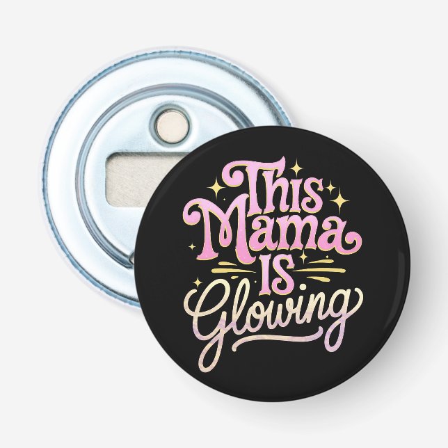 Décapsuleur Cette maman brille la fête des mères de maman (Devant)