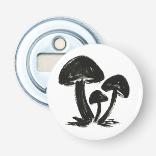 Décapsuleur Champignons minimalistes - Ink Brush Forest Trio s