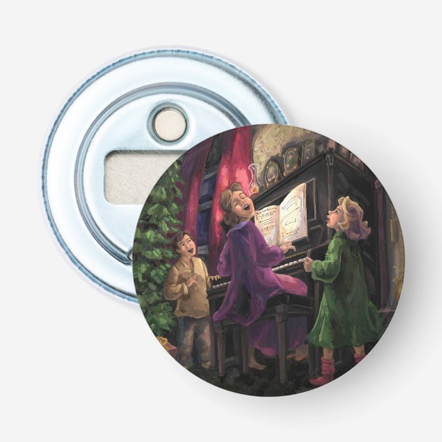 Décapsuleur Chant de Noël sur la peinture (Devant)