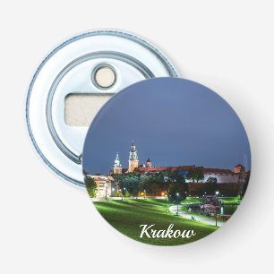 Décapsuleur Château Wawel la nuit à Cracovie, Pologne
