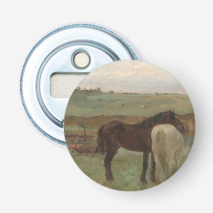 Décapsuleur Chevaux dans une prairie, Peinture à l'huile, Edga
