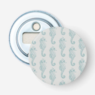Décapsuleur Chevaux de mer tropicaux, Motif hippocampe - gris 