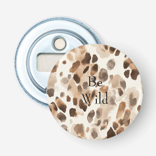 Décapsuleur Chic Crème Brown Poster de animal léopard