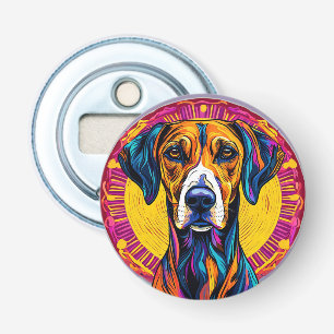 Décapsuleur Chien Azawakh dans un style numérique vibrant