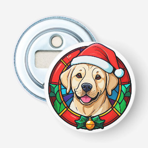Décapsuleur Chien de dessin animé avec chapeau de Père Noël fe