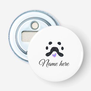 Décapsuleur Chien patte noir animal ajouter nom texte animal p