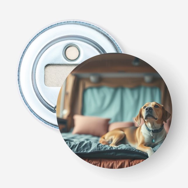 Décapsuleur Chien sur Lit (Devant)