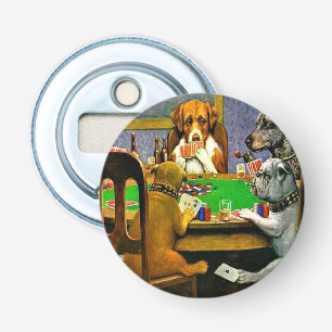 Décapsuleur Chiens Jouant au Poker