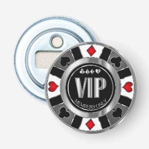Décapsuleur Chip de poker VIP Casino - Las Vegas - Rouge