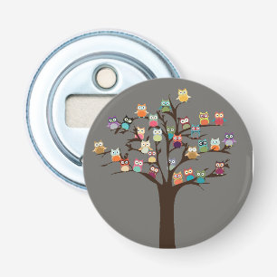 Décapsuleur Chouette Cute Sur L'Arbre   ARRIÈRE - PLAN