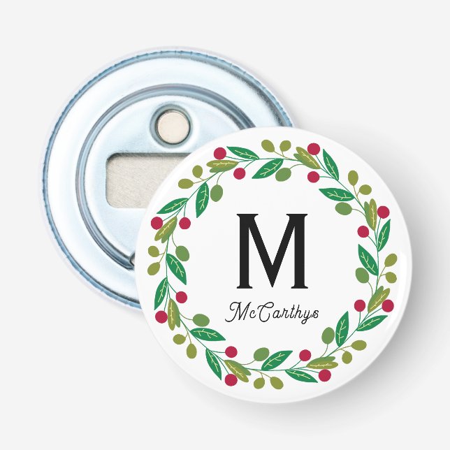 Décapsuleur Christmas Monogram  (Devant)